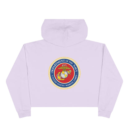 US Marine Corps Women's Crop Hoodie