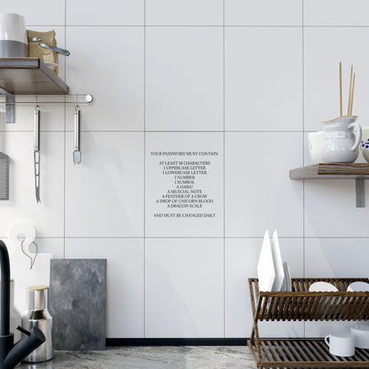 Password Ceramic Photo Tile
