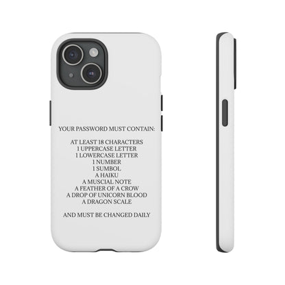 Password iPhone Case
