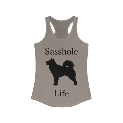 Sasshole Life Women's Racerback Tank