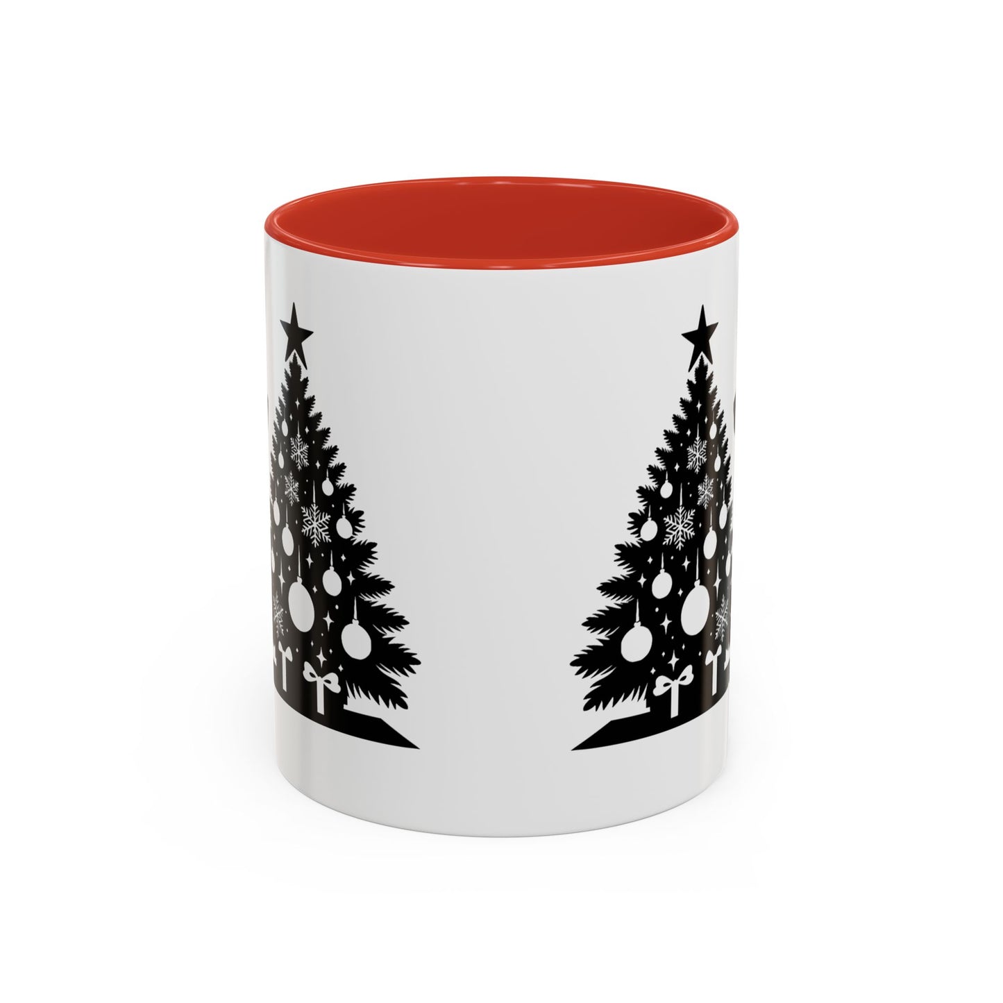 Golden Christmas Tree 2-Tone Coffee Mug
