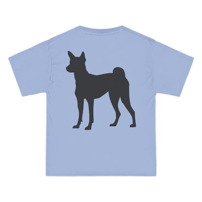 Basenji Silhouette Men's Short-Sleeve Crewneck Tee