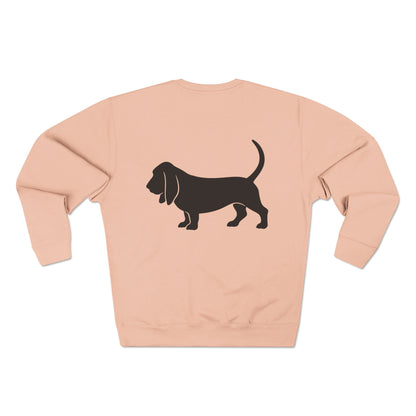 Basset Hound Silhouette Unisex Crewneck Sweatshirt