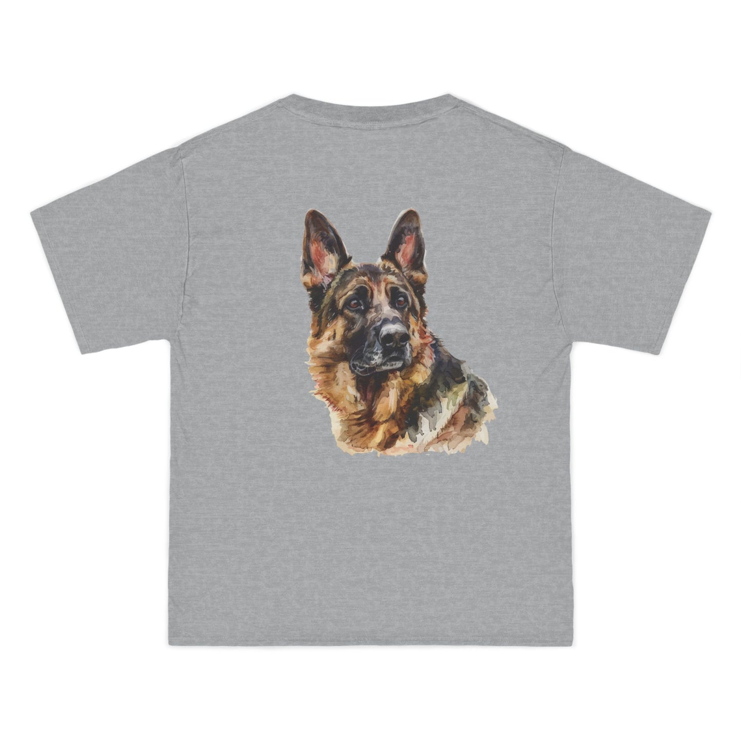 German Shepherd Head Men's Short-Sleeve Crewneck Tee