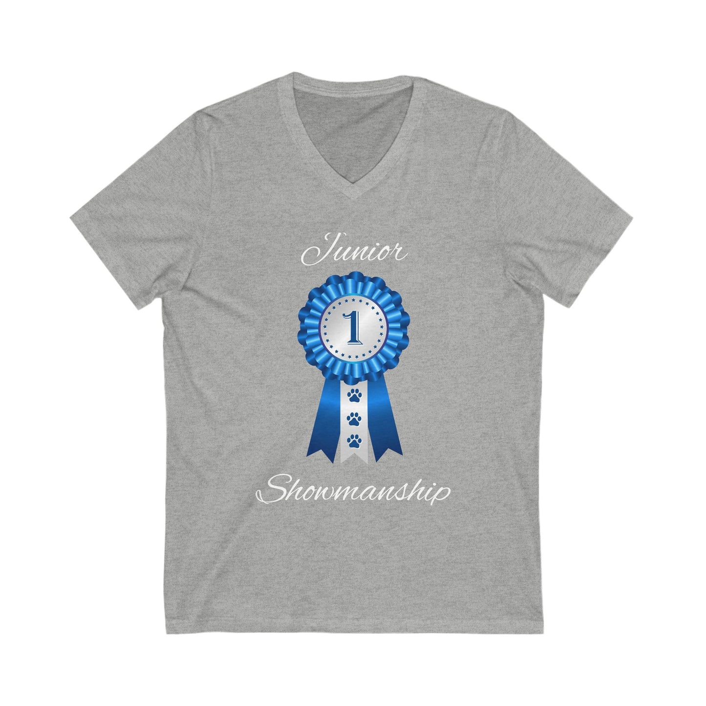 Junior Showmanship Unisex Short Sleeve V-Neck Tee