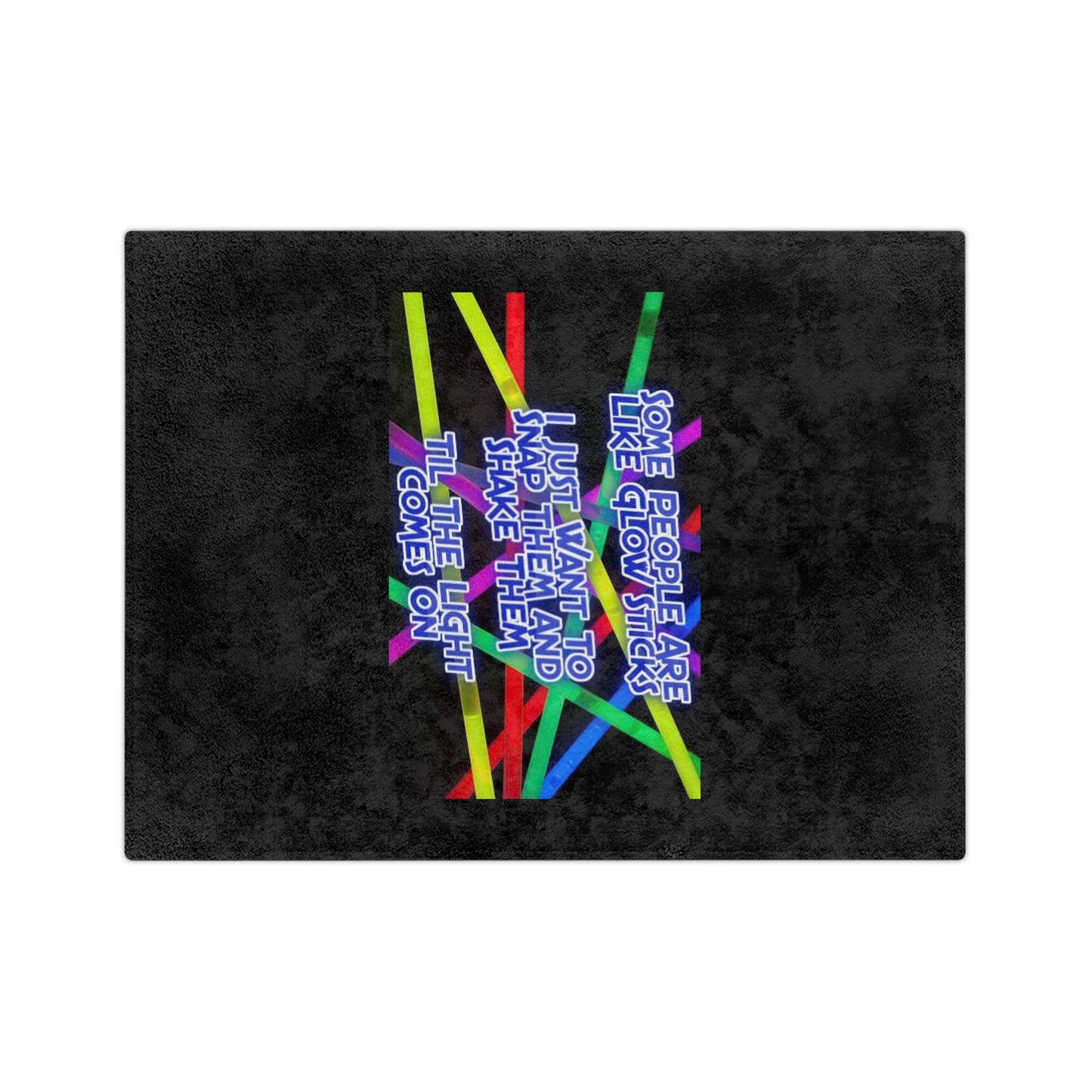 Glow Sticks Velveteen Microfiber Blanket