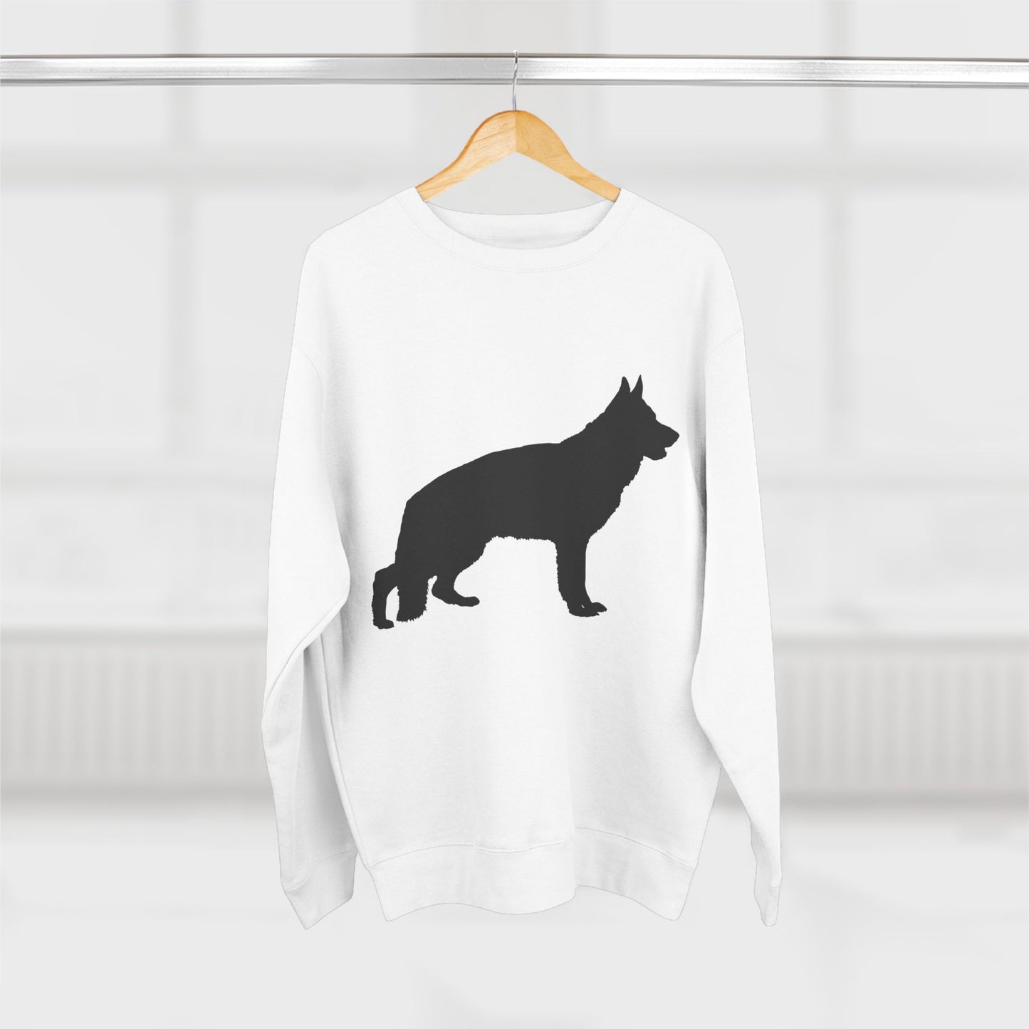 German Shepherd Silhouette Unisex Crewneck Sweatshirt