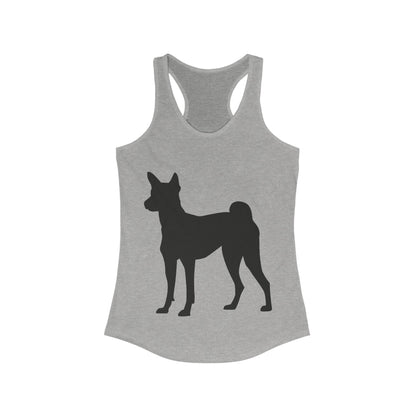 Basenji Silhouette Women's Racerback Tank