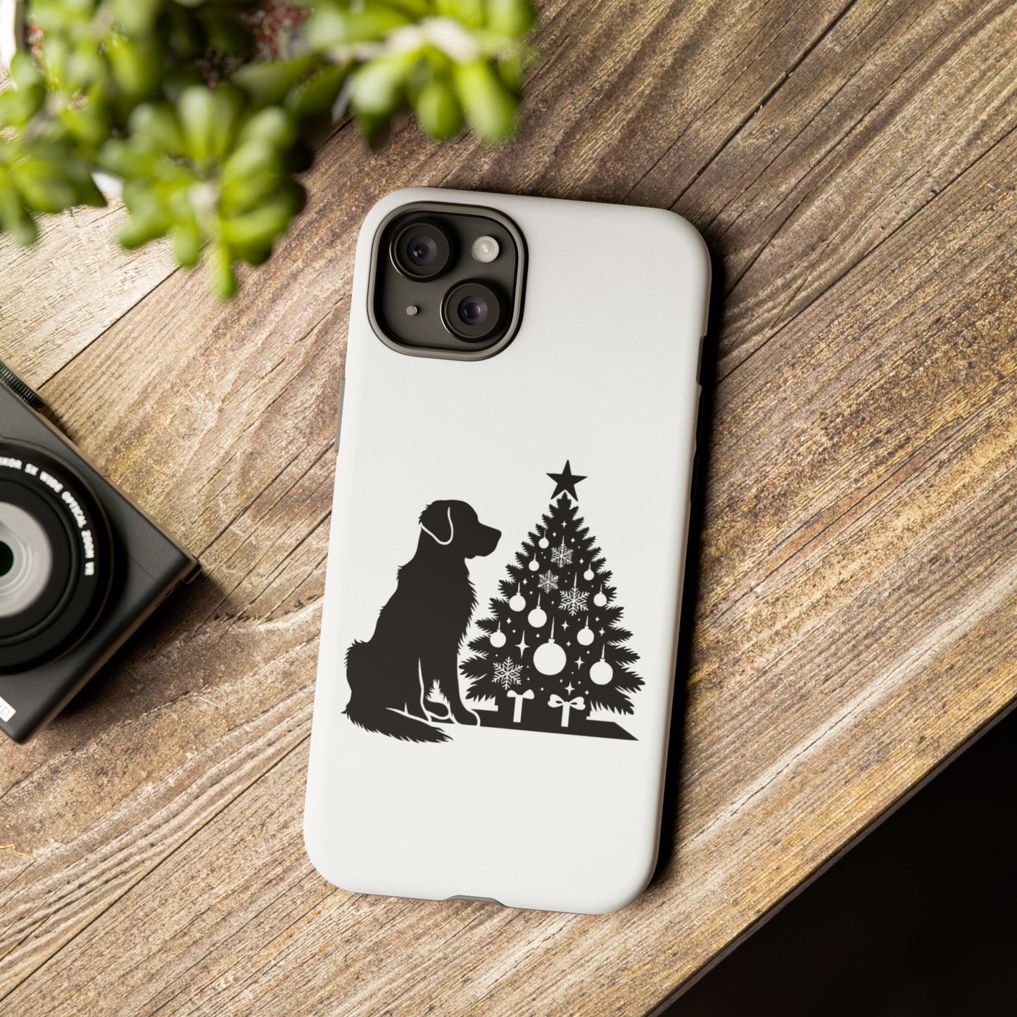 Golden Christmas Tree iPhone Case