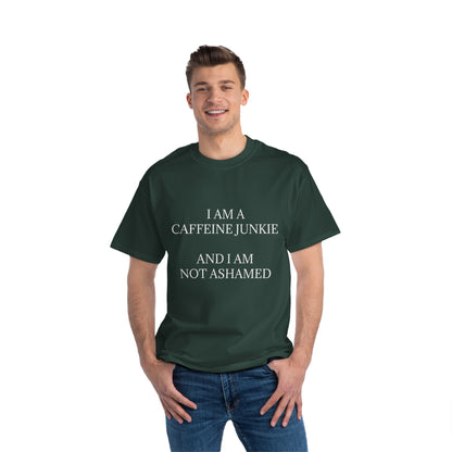 Caffeine Junkie Men's Short-Sleeve Crewneck Tee