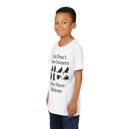 Cat Minions Youth Unisex Short Sleeve Crewneck Tee