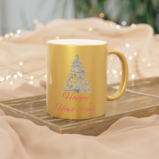 Happy Howl-idays Metallic Coffee Mug