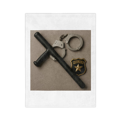 Law Enforcement Appreciation Velveteen Microfiber Blanket