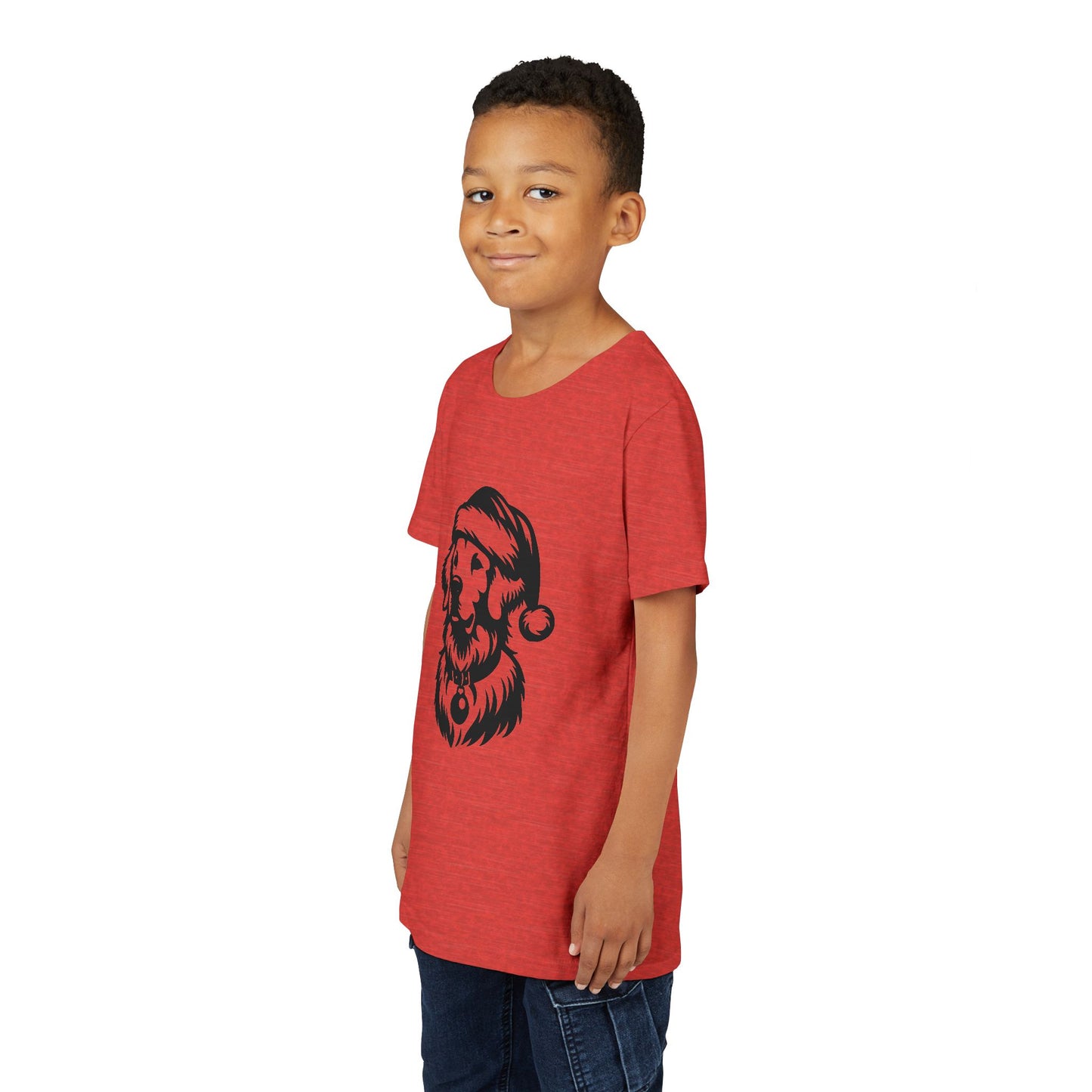 Santa Paws Golden Youth Unisex Short Sleeve Crewneck Tee