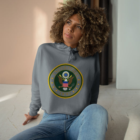 US Army Women's Crop Hoodie