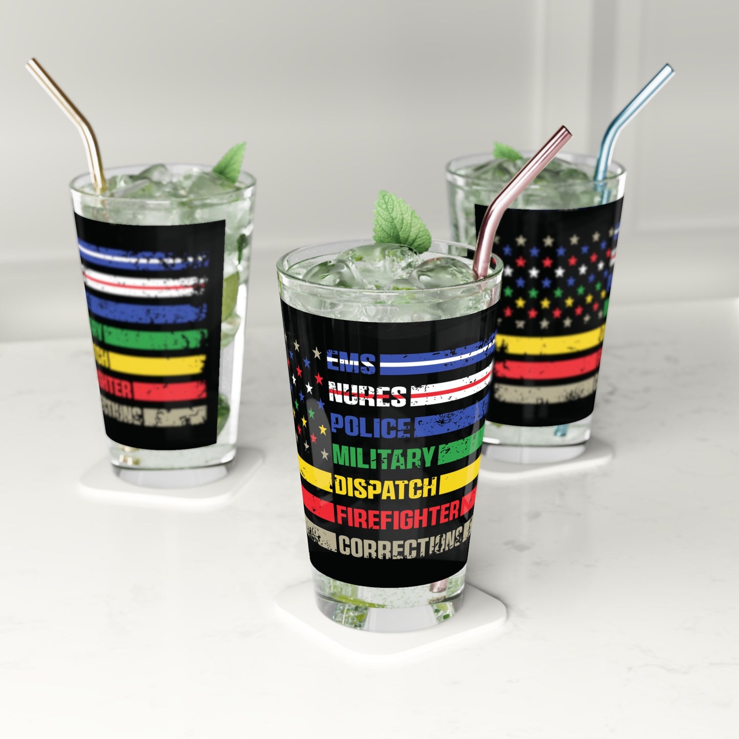 First Responder Drinking Glass