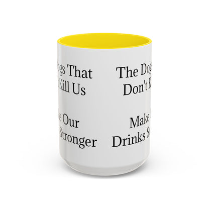 Drinks Stronger 2-Tone Coffee Mug