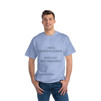 Caffeine Junkie Men's Short-Sleeve Crewneck Tee