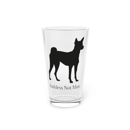 Barkless Not Mute Drinking Glass