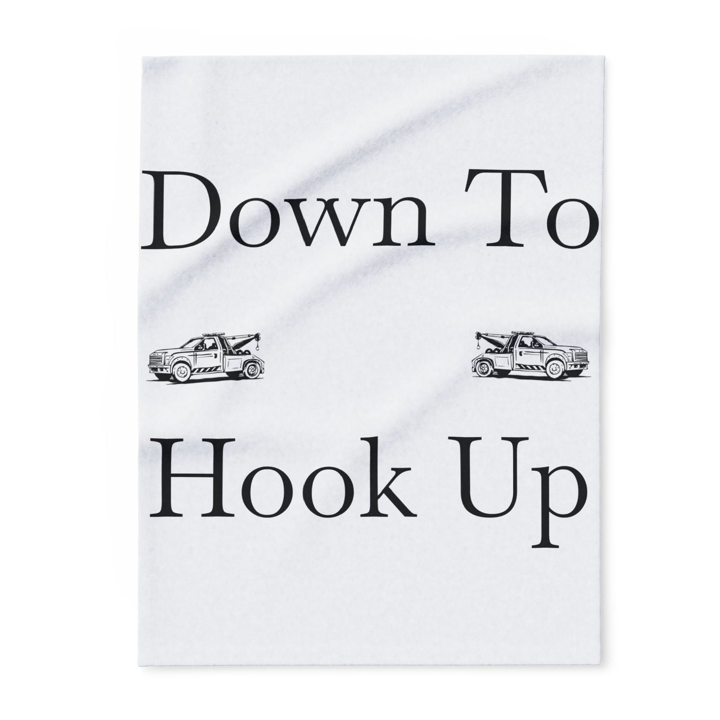 Down To Hook Up Arctic Fleece Blanket