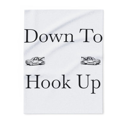 Down To Hook Up Arctic Fleece Blanket