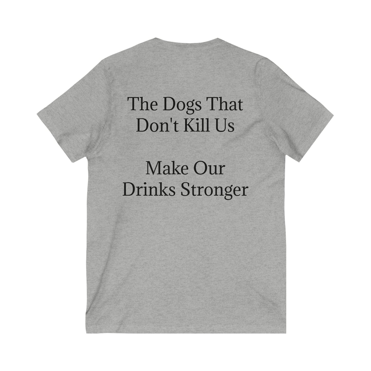 Drinks Stronger Unisex Short Sleeve V-Neck Tee