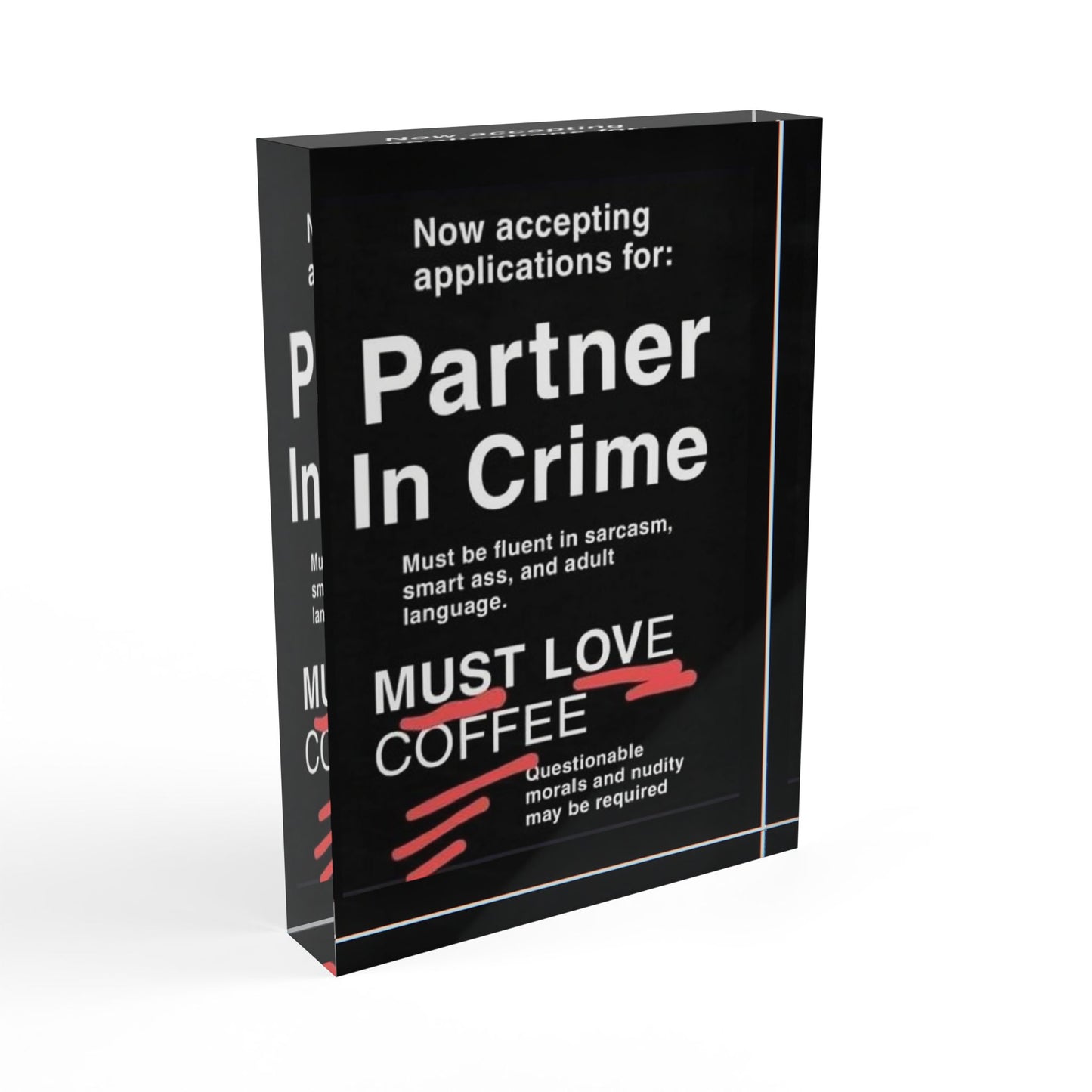 Partner In Crime Acrylic Photo Block
