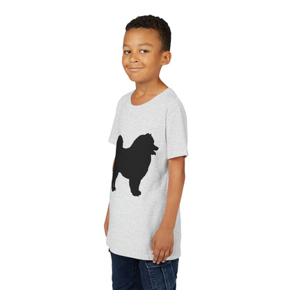 Samoyed Silhouette Youth Unisex Short Sleeve Crewneck Tee