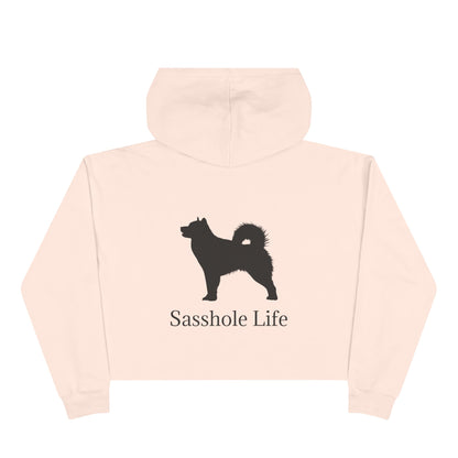 Sasshole Life Women's Crop Hoodie