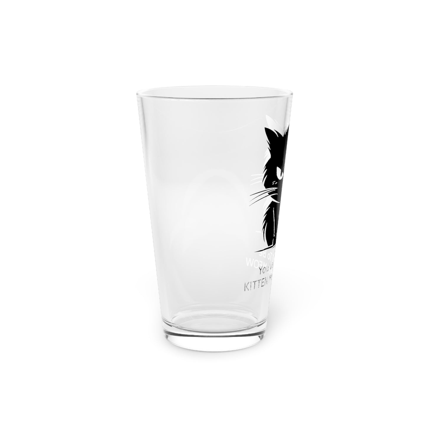 Kitten Me Drinking Glass