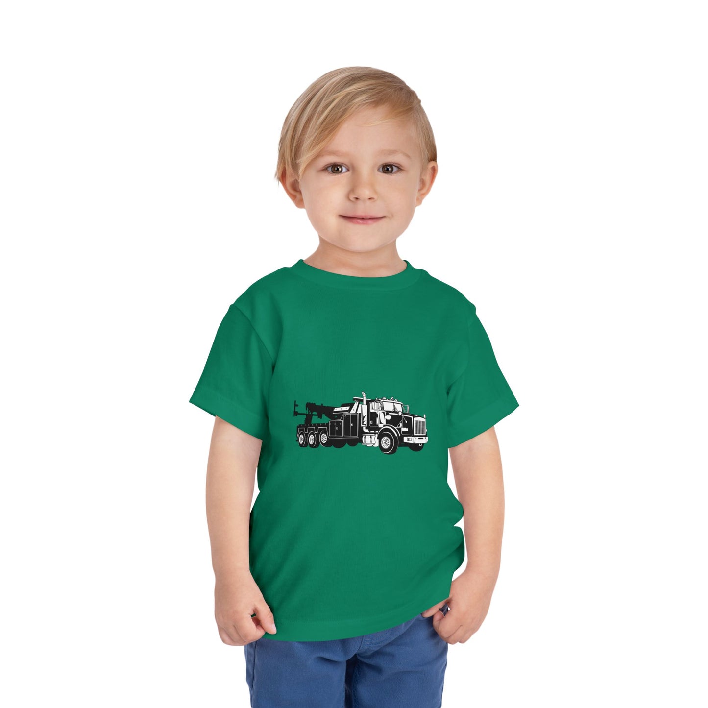 Heavy Tow Truck Toddler Unisex Short Sleeve Crewneck Tee