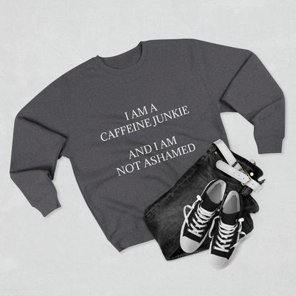 Caffeine Junkie Unisex Crewneck Sweatshirt