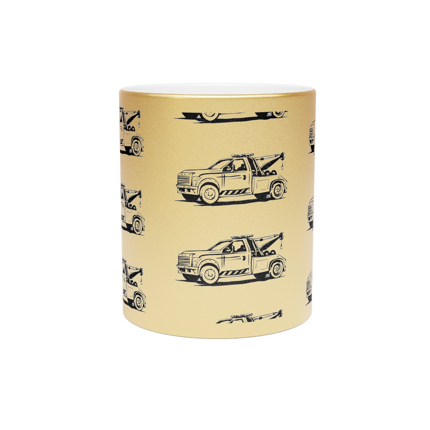 Wheel Lift Tow Truck Metallic Coffee Mug