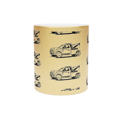 Wheel Lift Tow Truck Metallic Coffee Mug