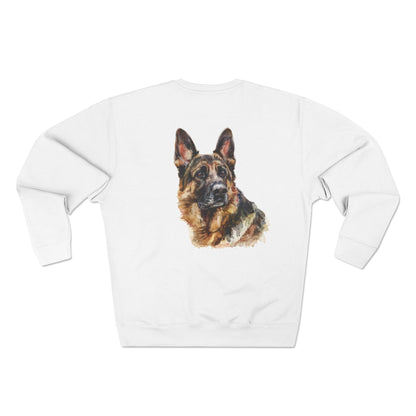 German Shepherd Head Unisex Crewneck Sweatshirt
