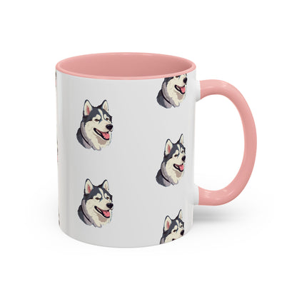 Malamute Head 2-Tone Coffee Mug