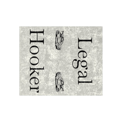 Legal H**ker Wheel Lift Tow Truck Crushed Velvet Blanket
