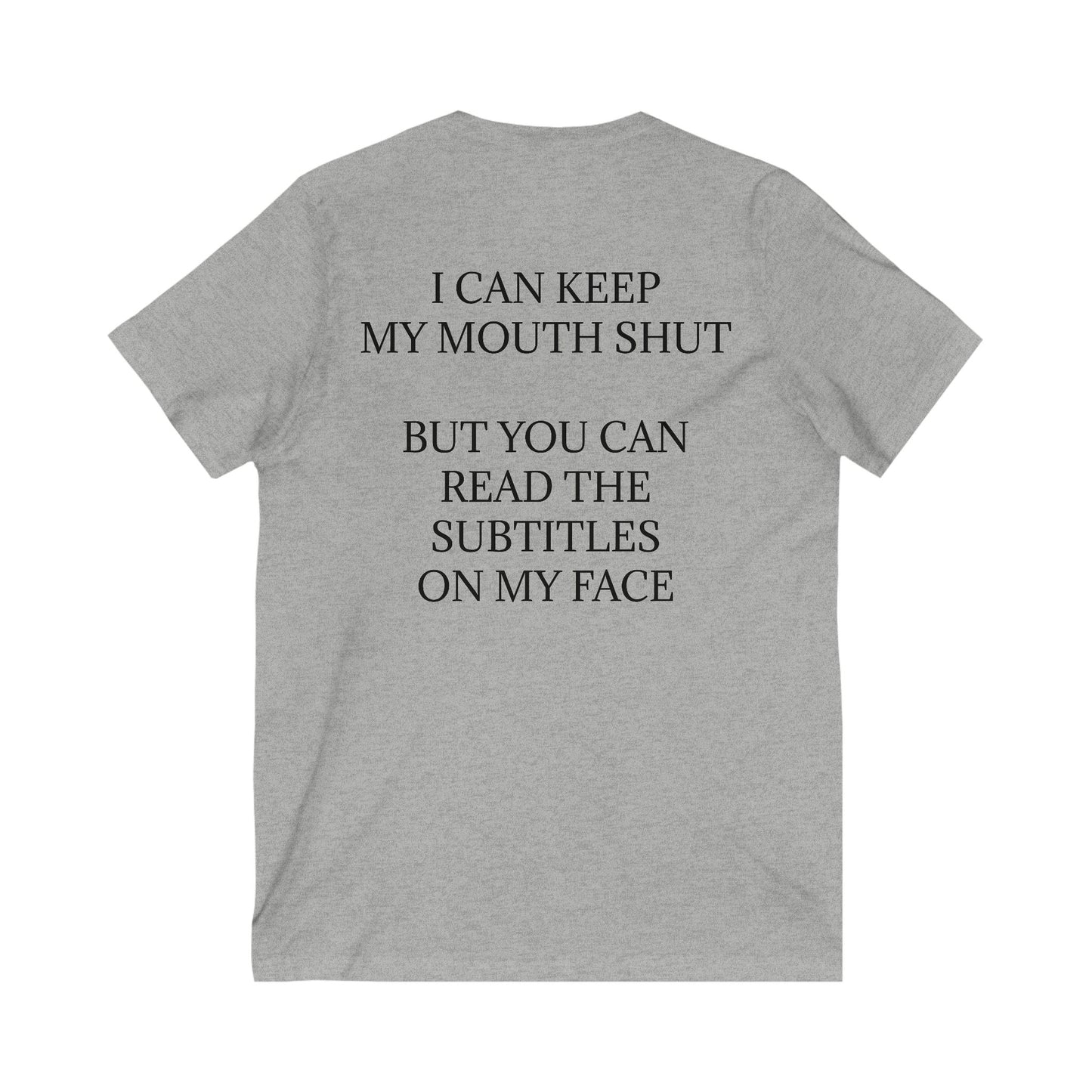 Subtitles Unisex Short Sleeve V-Neck Tee