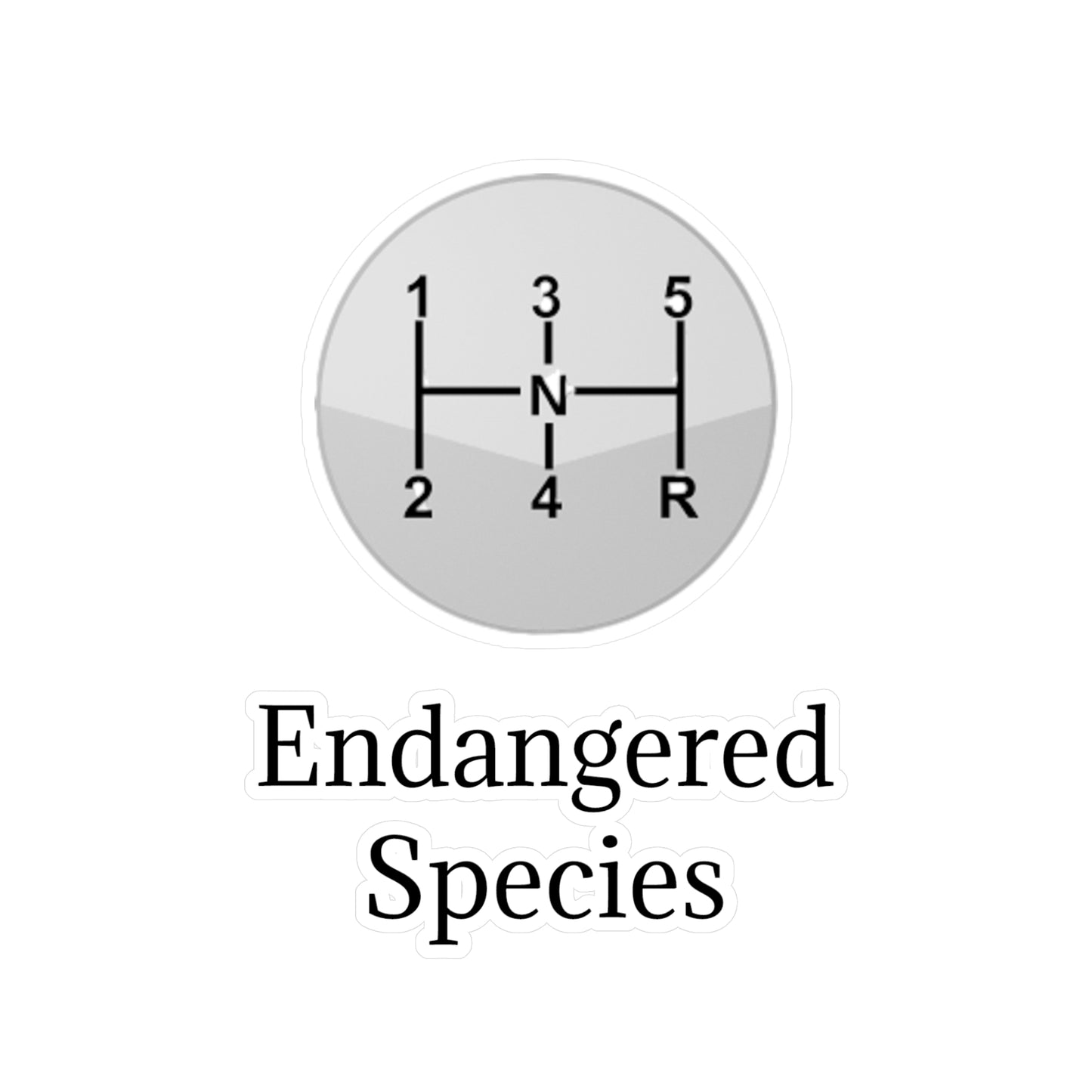 Endangered Species Vinyl Decal