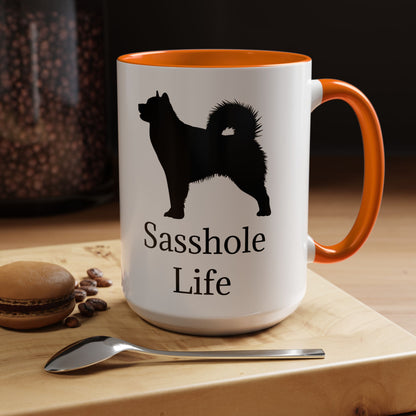 Sasshole Life 2-Tone Coffee Mug
