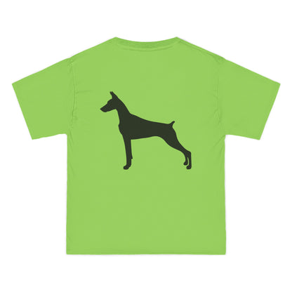 Doberman Silhouette Men's Short-Sleeve Crewneck Tee