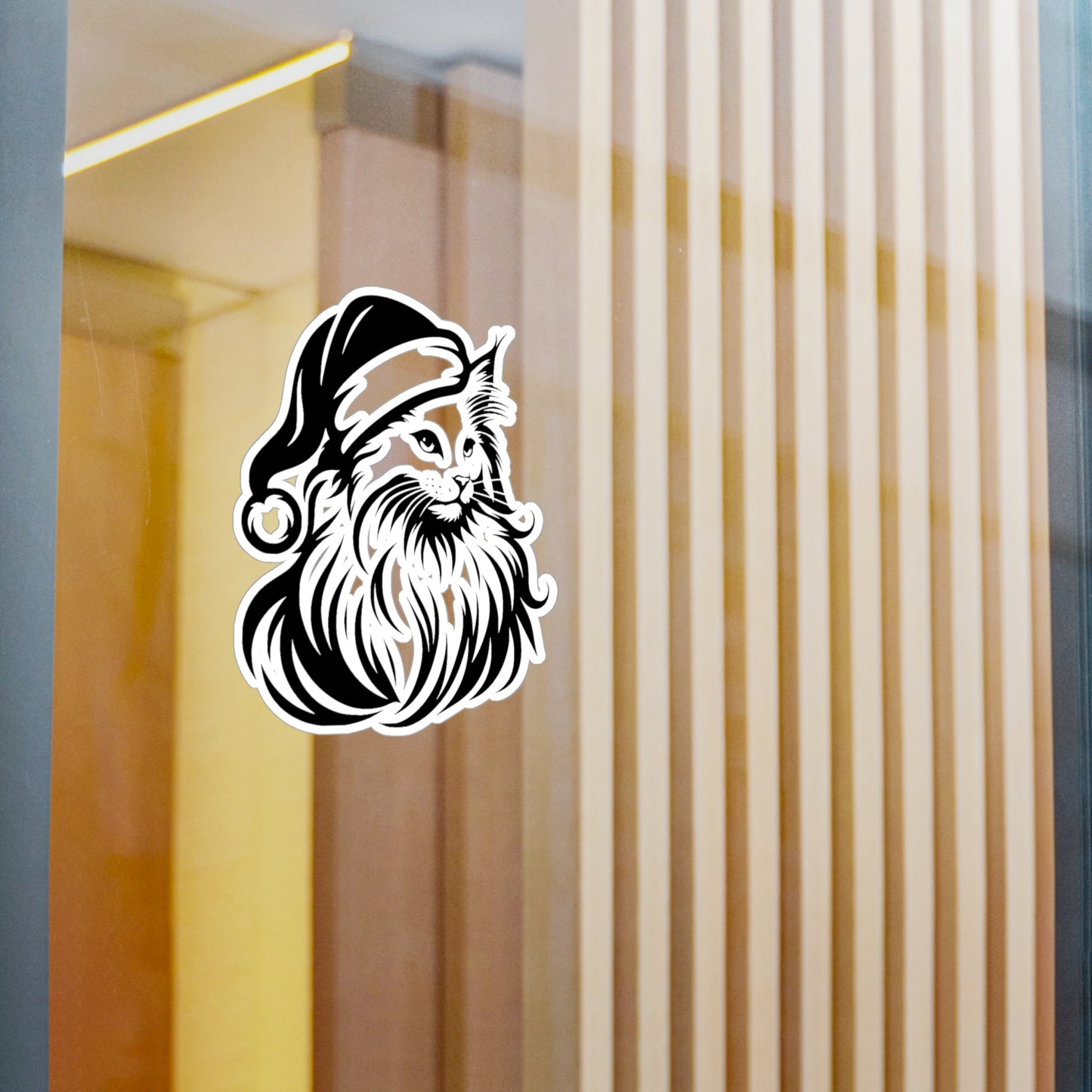Santa Paws Cat Vinyl Decal