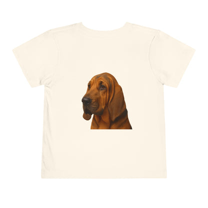 Bloodhound Head Toddler Unisex Short Sleeve Crewneck Tee