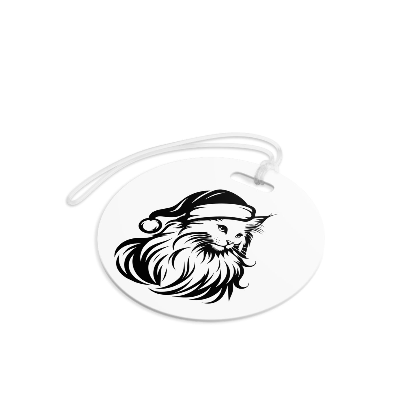 Santa Paws Cat Luggage Tag