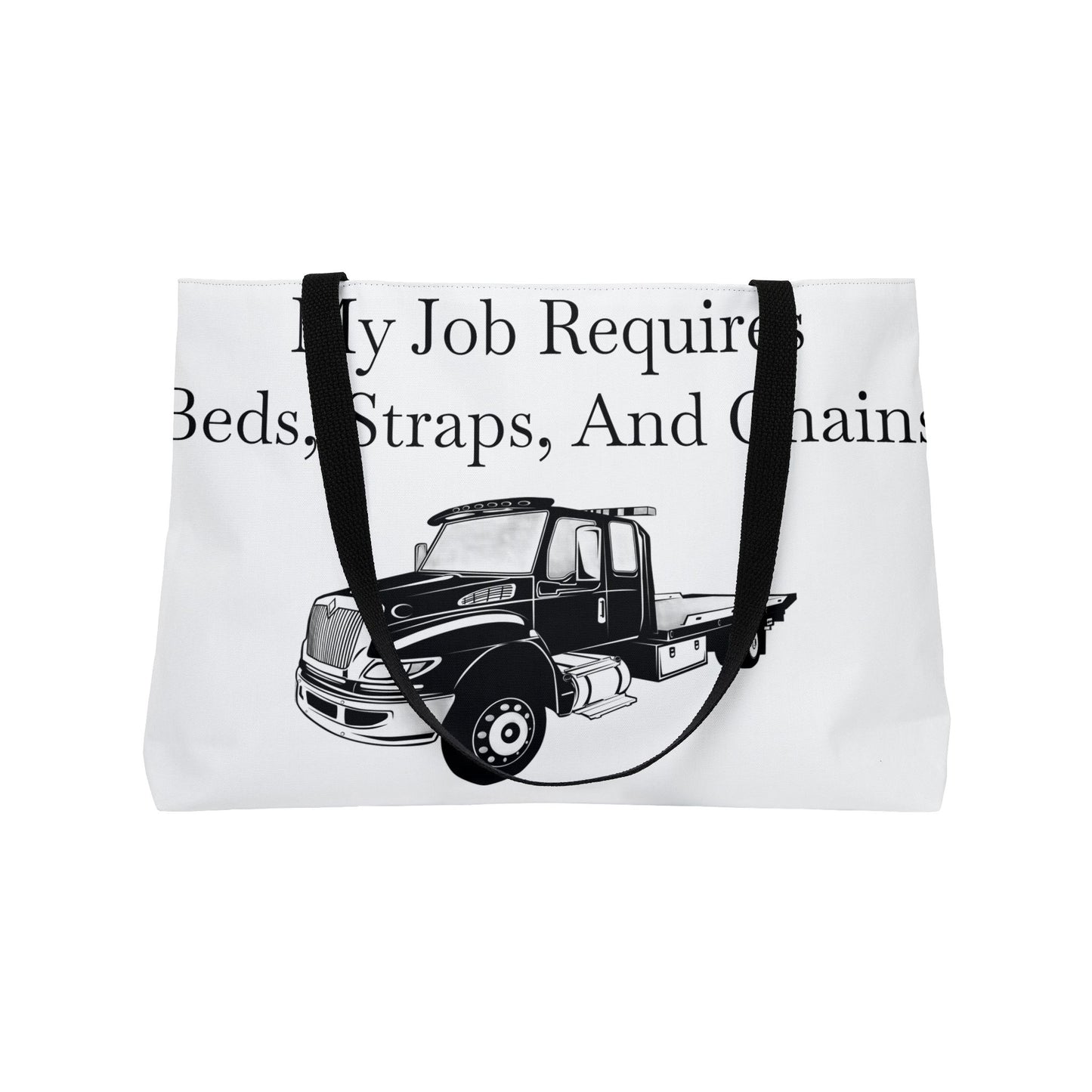 Beds, Straps, And Chains Weekender Tote Bag
