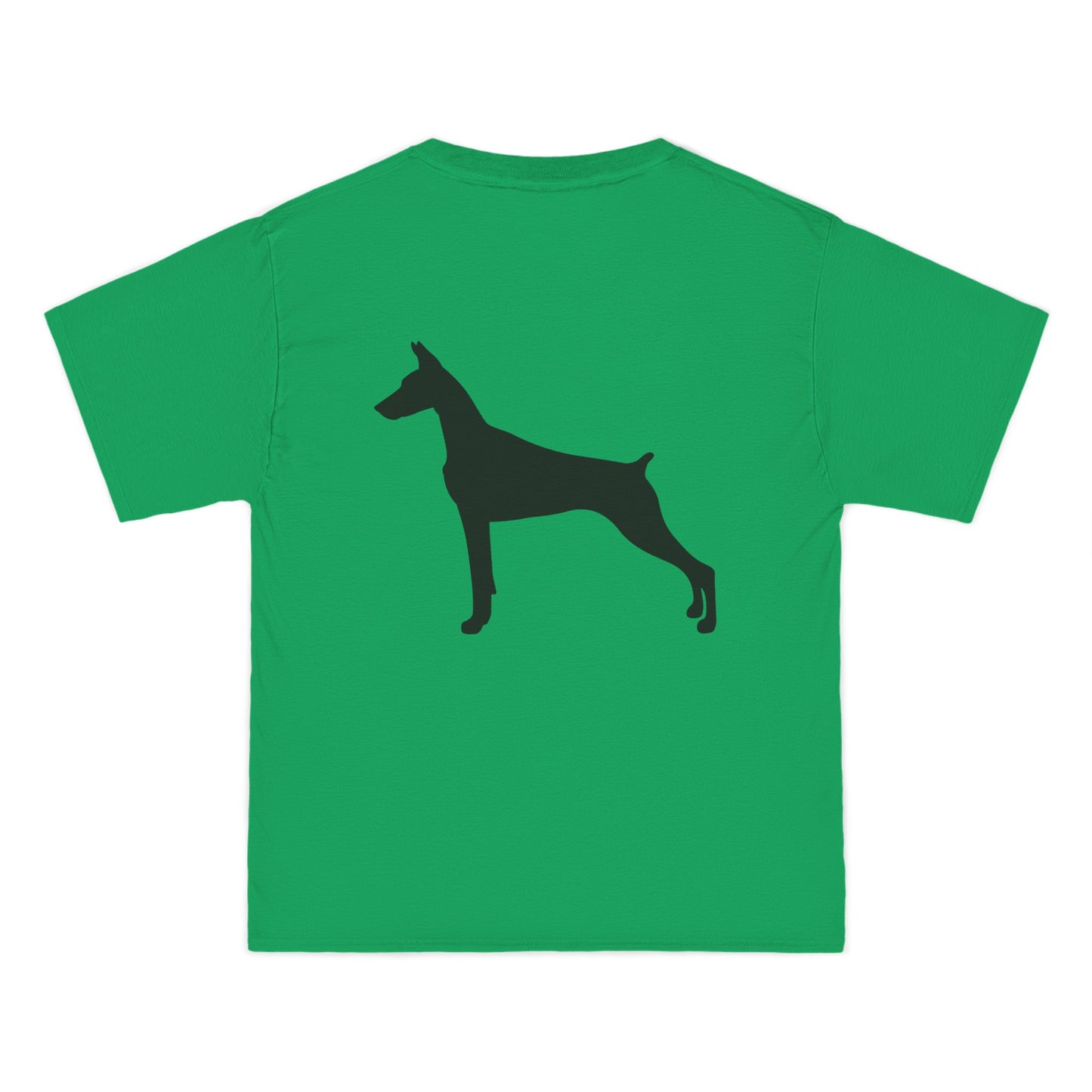 Doberman Silhouette Men's Short-Sleeve Crewneck Tee