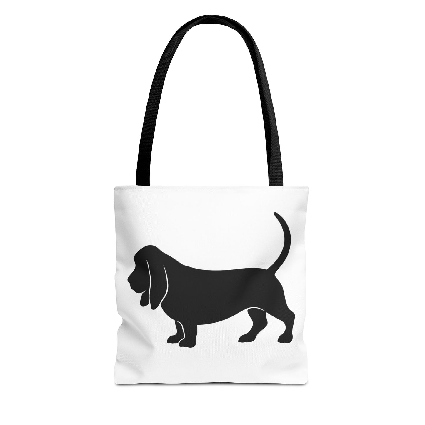 Basset Hound Silhouette Tote Bag