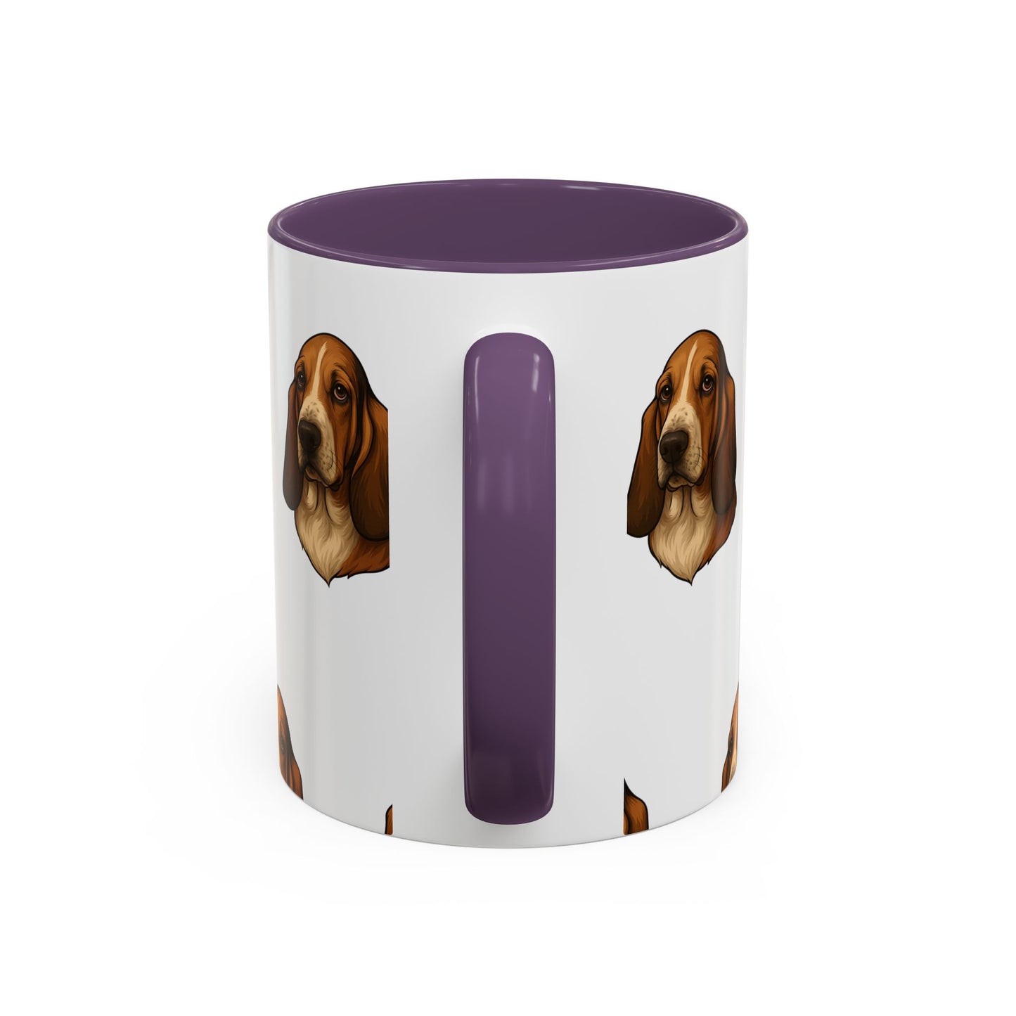 Basset Hound Head 2-Tone Coffee Mug