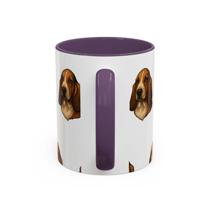 Basset Hound Head 2-Tone Coffee Mug