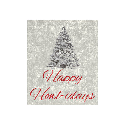 Happy Howl-idays Crushed Velvet Blanket